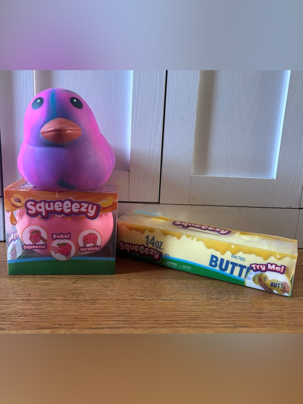 VIRAL TikTok SQUEEZY Peach, Butter & Tie Dye Duck SHIPS TODAY